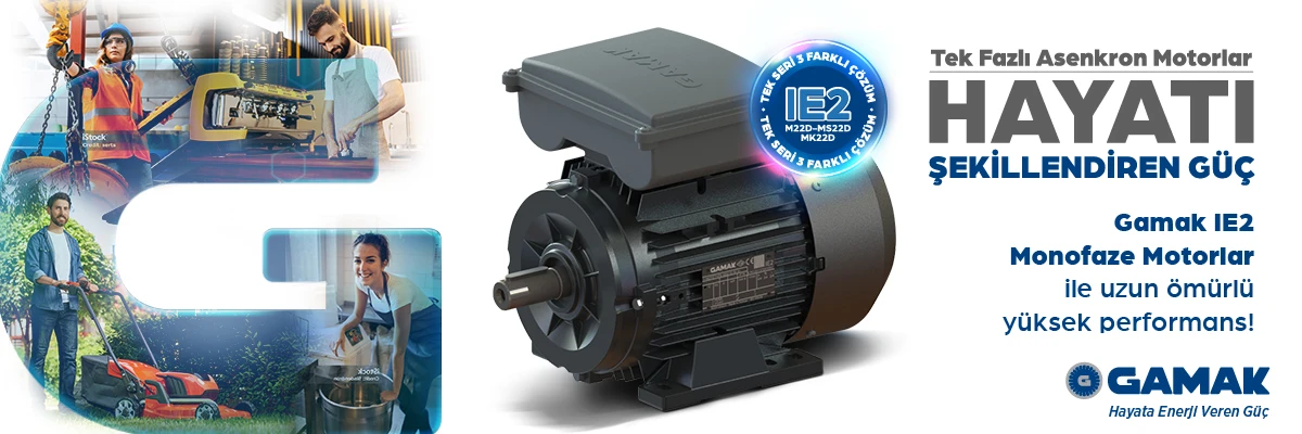 Gamak Brings Innovative Solutions to the Industry with IE2 Single-Phase Motors